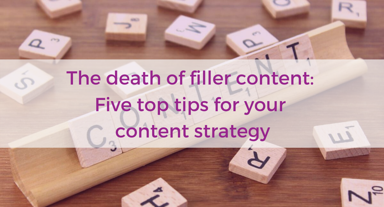 The death of filler PR content